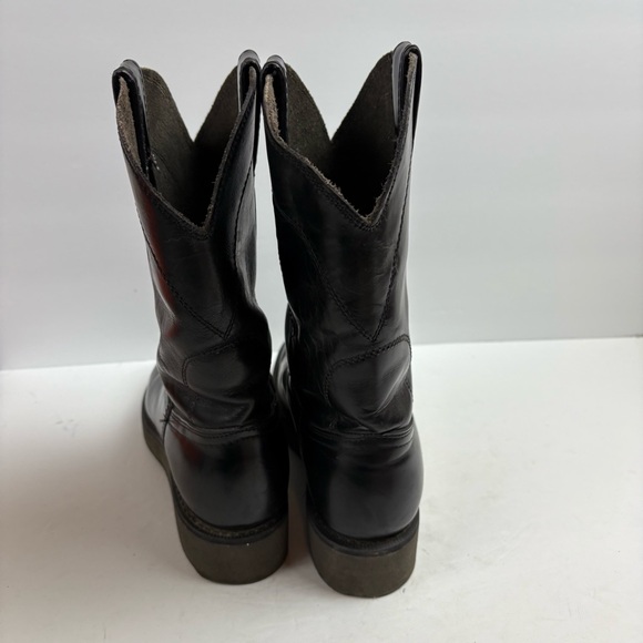 Durango Black Boots Cowboy Western Work Rubber Ultra Soles Oil Resistant 7D - Picture 8 of 16